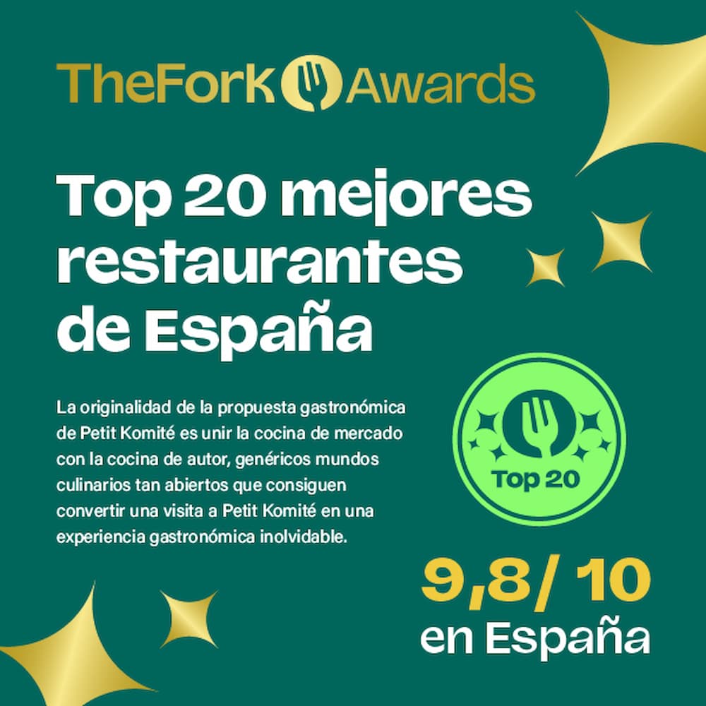 Top 20 mejores restaurantes de España